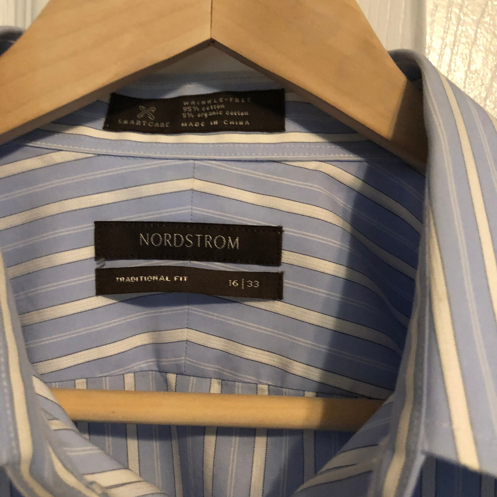 Nordstrom Wrinkle Free Traditional Fit Dress Shirt - Picture 3 of 8